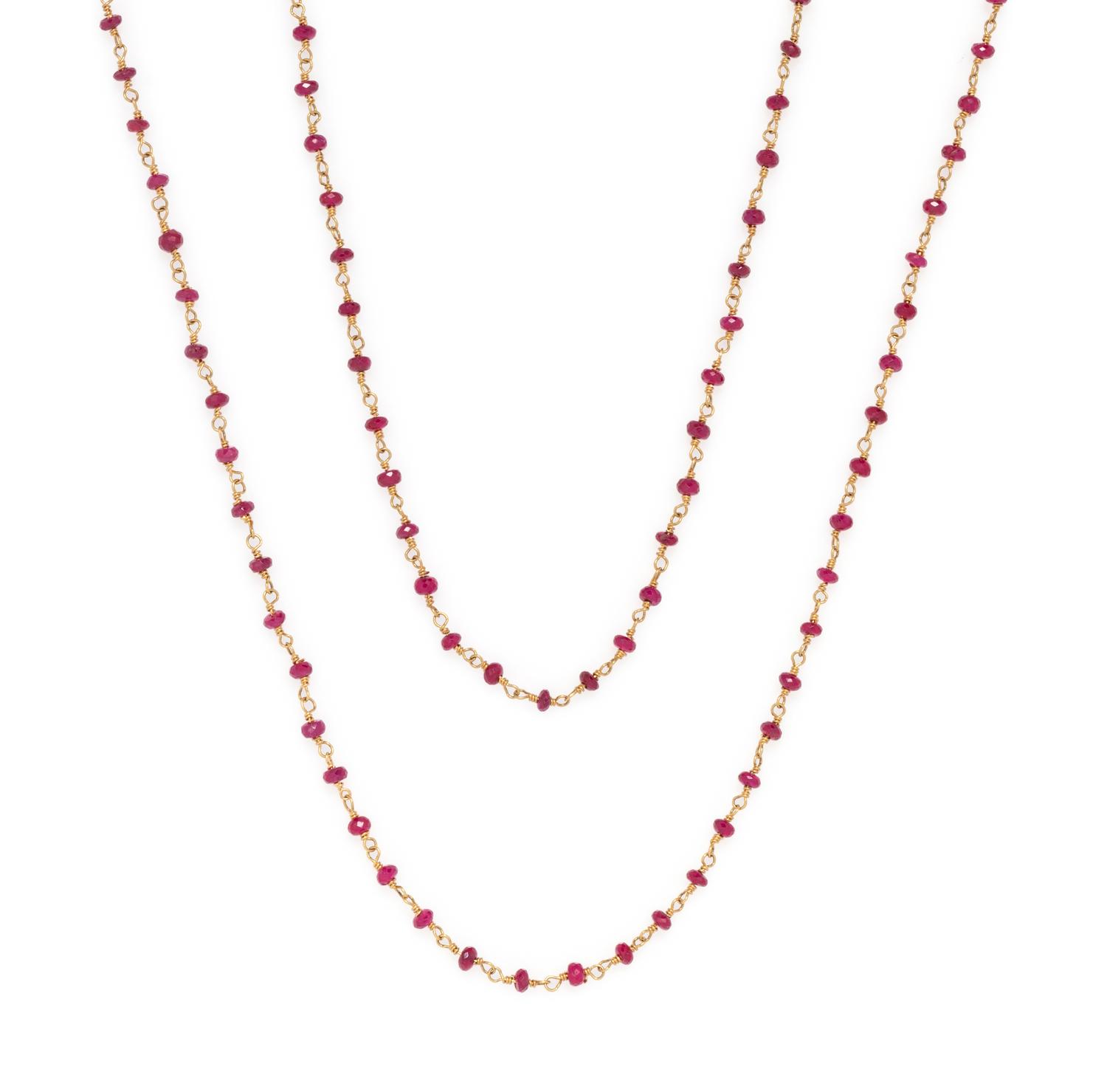 RUBY LONGCHAIN NECKLACE