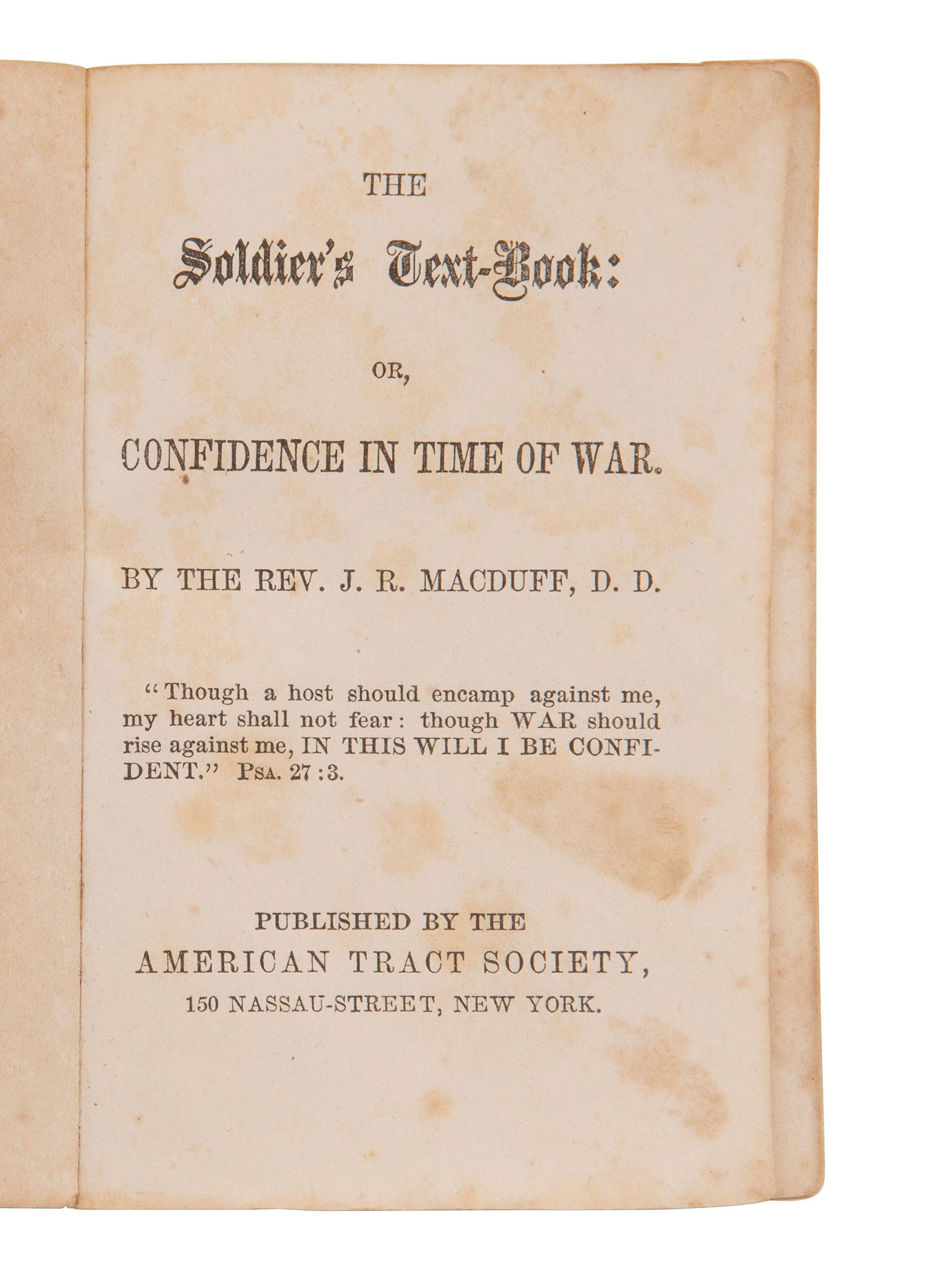 [FLAGS] -- [CIVIL WAR]. Group featuring a 35-star flag and the 1864 pocket diary of Captain Joseph McKnight, Co. E, 110th Ohio Volunteer Infantry, DOW following the Battle of the Wilderness.