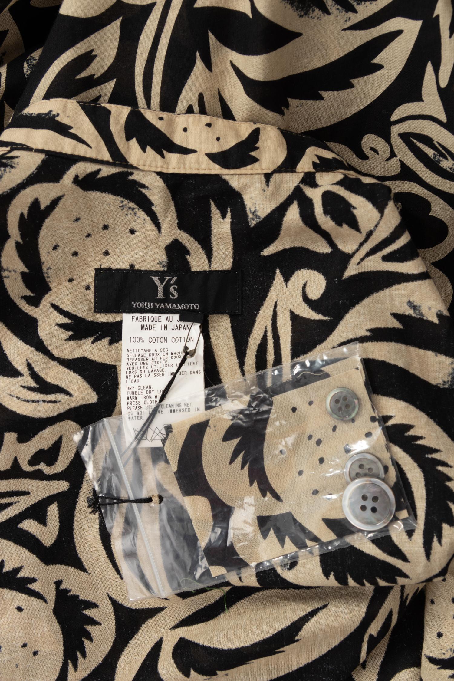 Yohji Yamamoto "Dufy" Floral Print Dress, Fall/Winter 2007