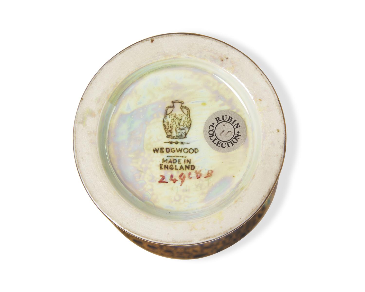 A Wedgwood Fairyland Lustreware 'Butterfly Woman' Footed Vase