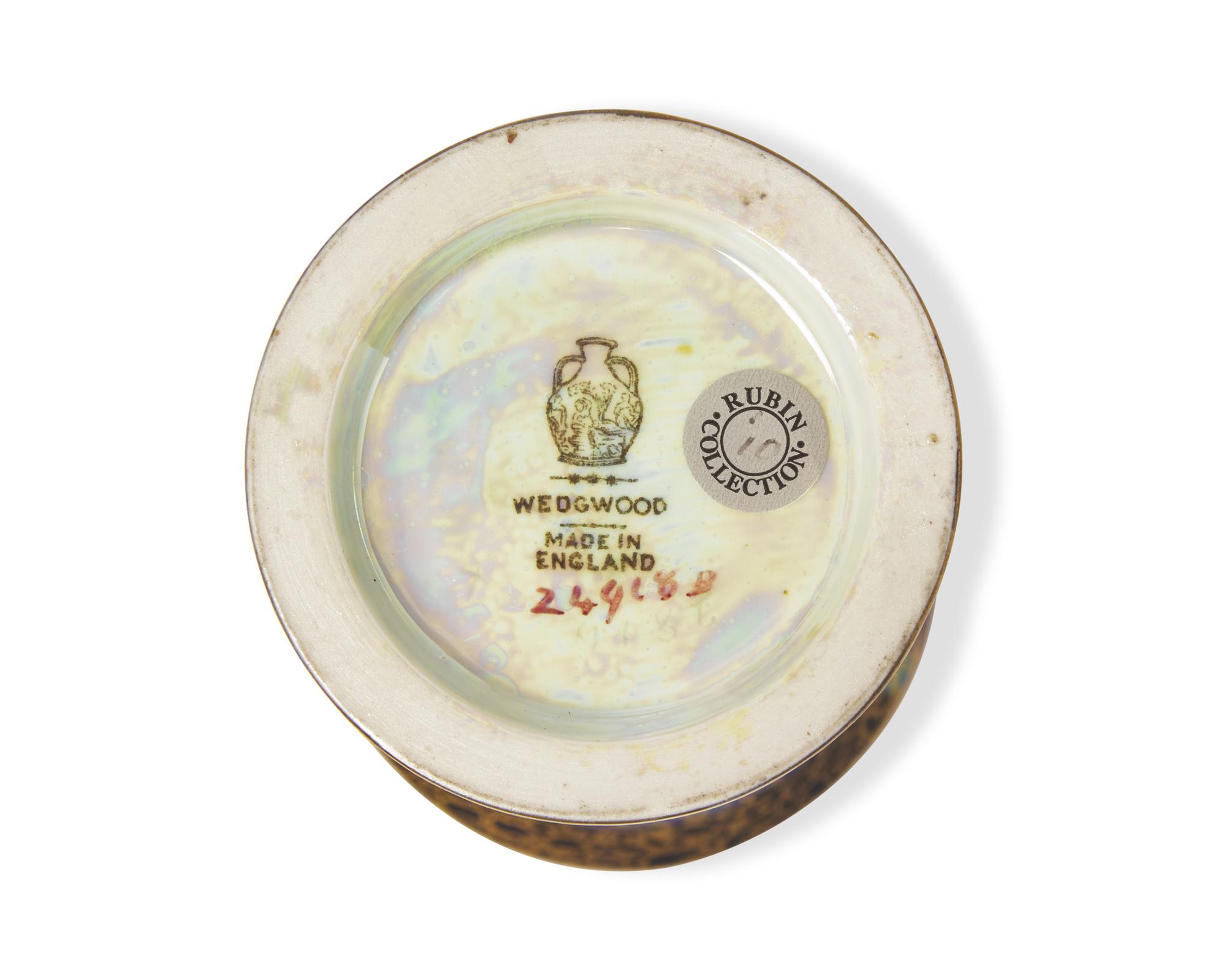 A Wedgwood Fairyland Lustreware 'Butterfly Woman' Footed Vase