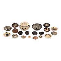 Group of Tohono O'odham, Akimel O'odham, Navajo and Cherokee Miniature Baskets