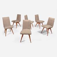 Vladimir Kagan (American, 1927-2016) Set of Six Nexus Dining Chairs, Kagan-Dreyfuss, Inc., USA, circa 1955