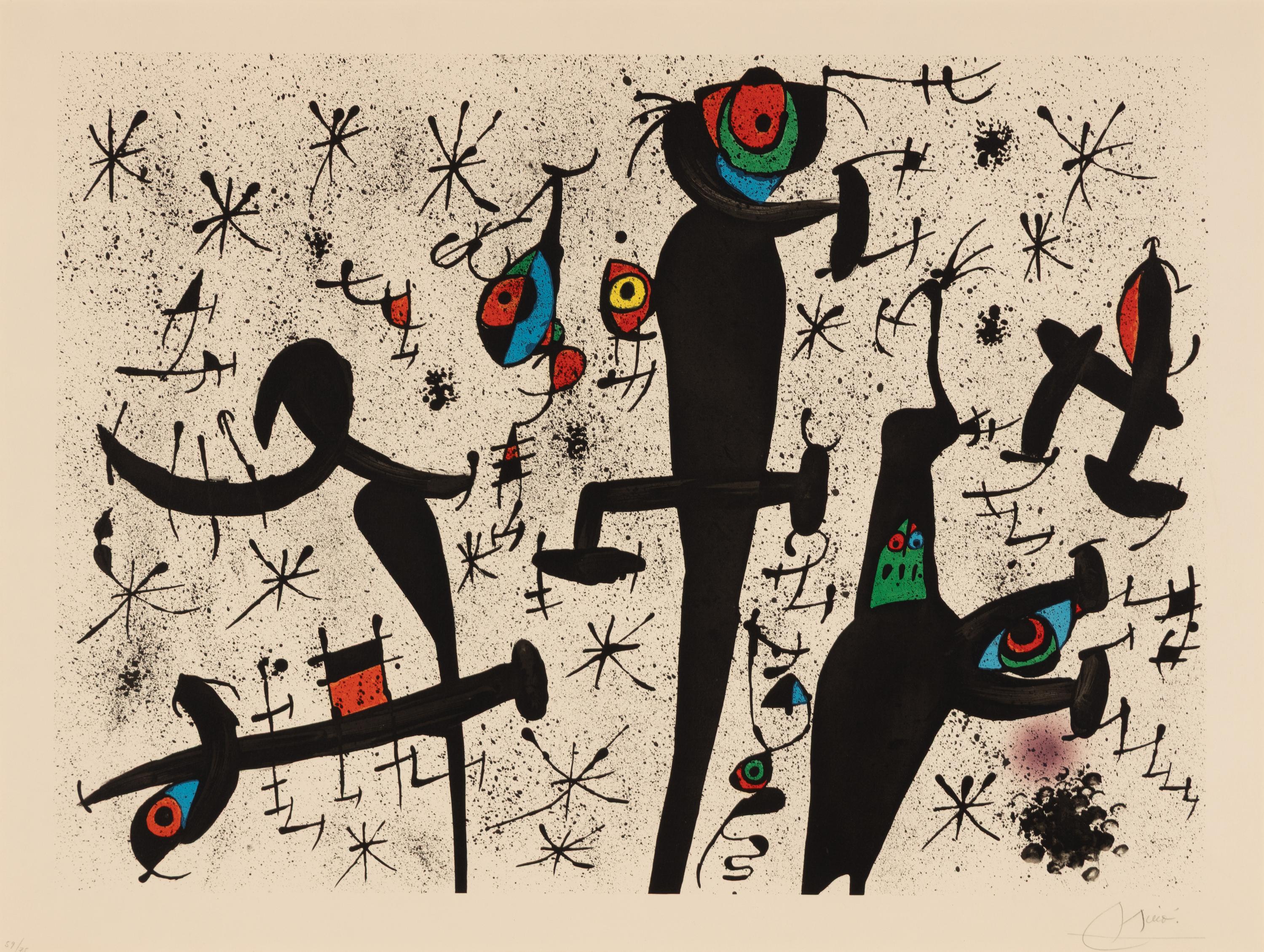 Joan Miró (Spanish, 1893-1983) — Homenatge à Joan Prats: one plate 1971