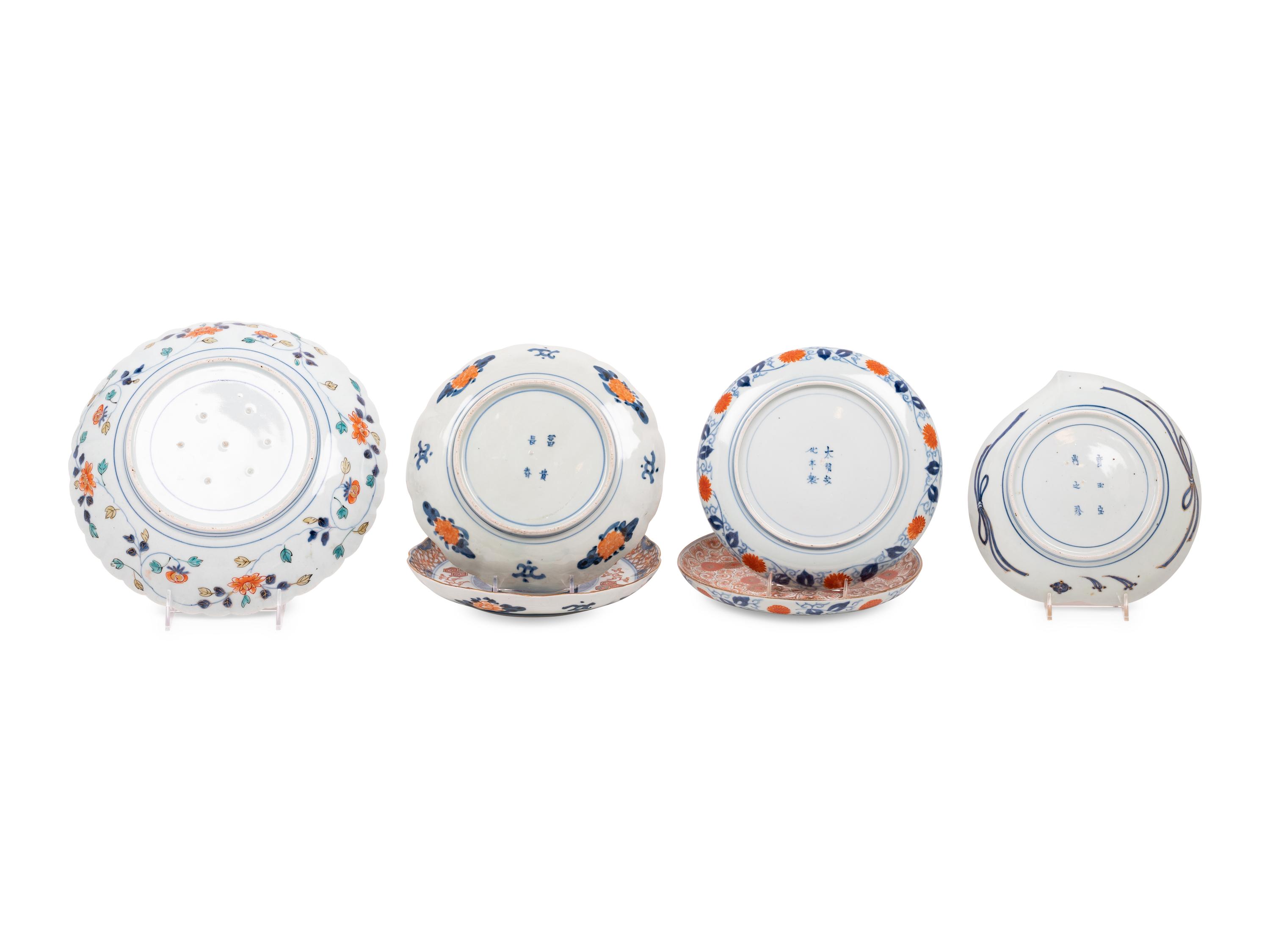 Six Imari Porcelain Plates