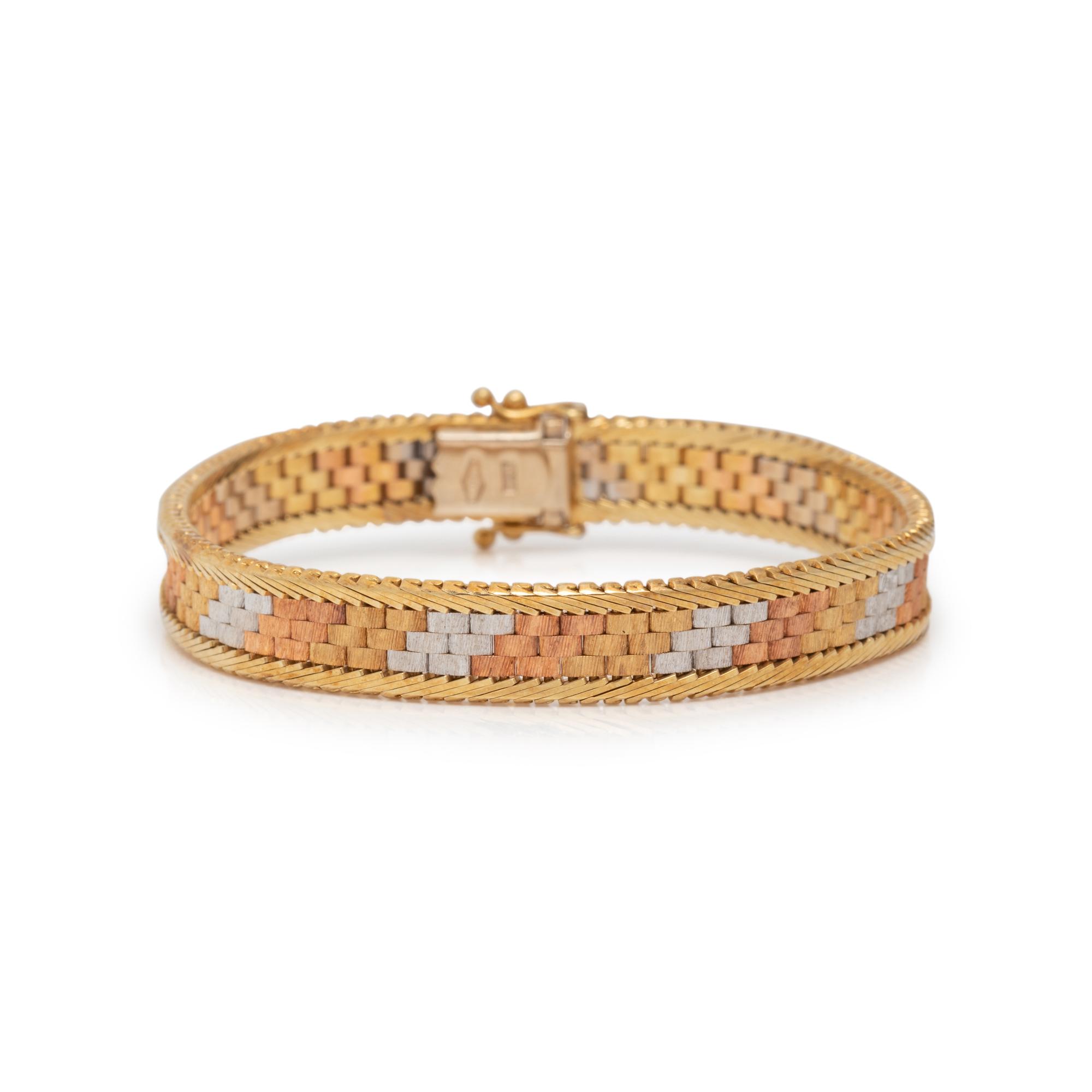 TRICOLOR GOLD BRACELET