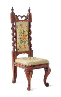 A Gothic Revival Mahogany Child's Chair