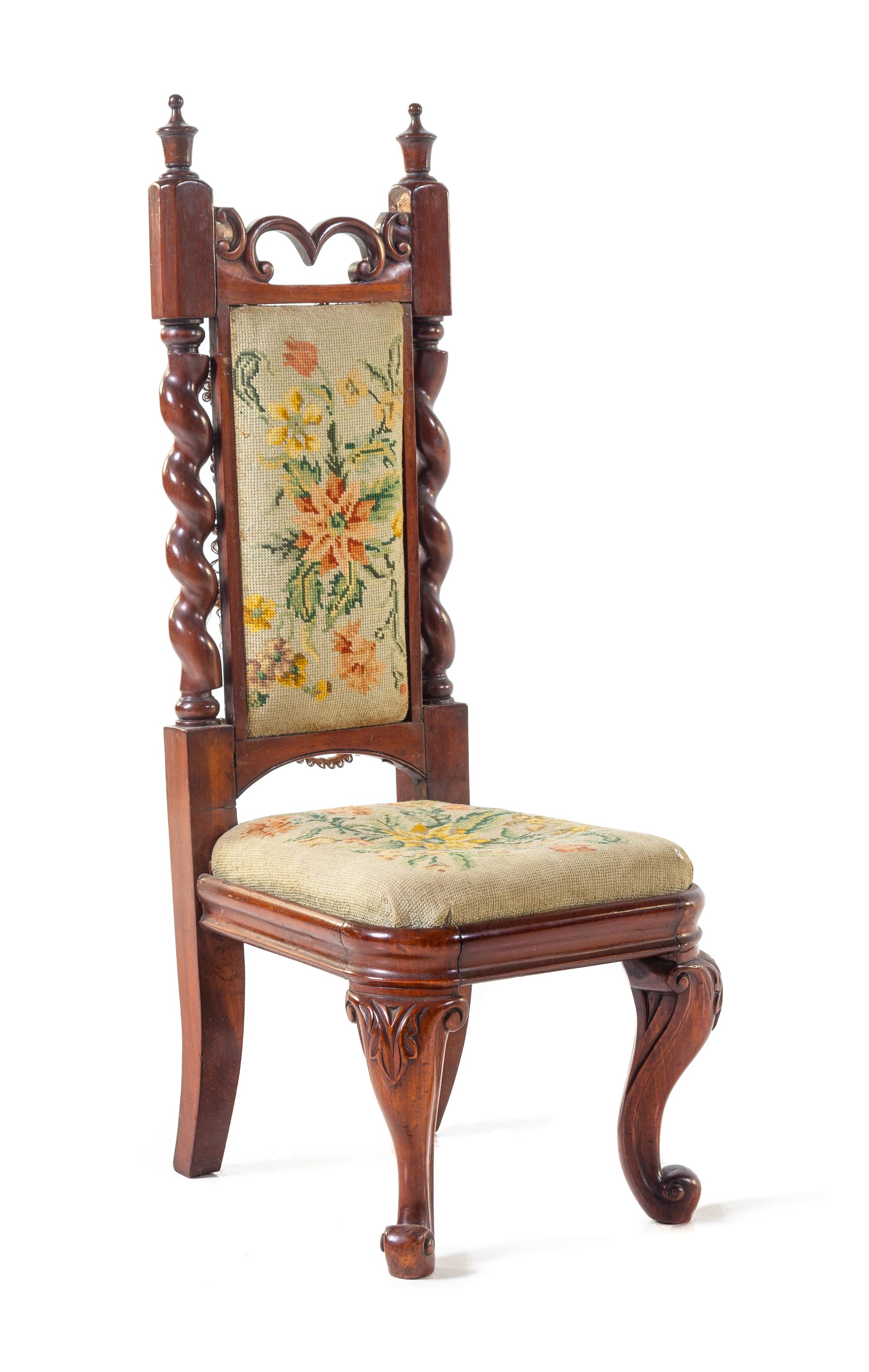 A Gothic Revival Mahogany Child's Chair