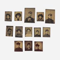 A large collection of seventy-one tintypes / ferrotypes, ambrotypes, and daguerreotypes circa 1860-1900