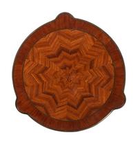 An Empire Style Inlaid Walnut and Bronze Mounted Side Table