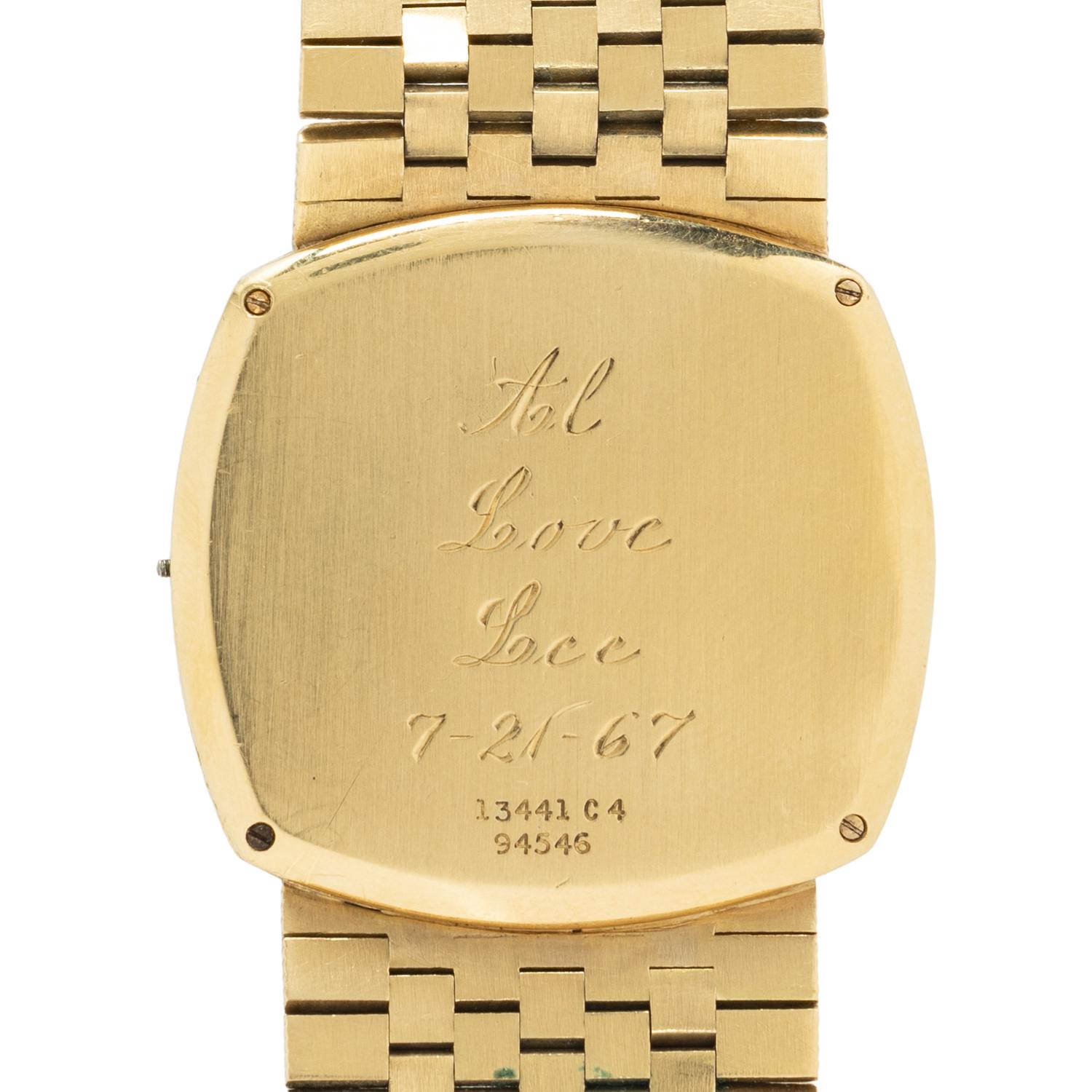 PIAGET, 18K YELLOW GOLD 'HOBNAIL' WATCH