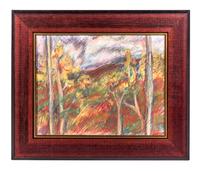 Barbara Salvaggio, (20th Century), Mountain View Through the Trees: Glenville, North Carolina, 2005