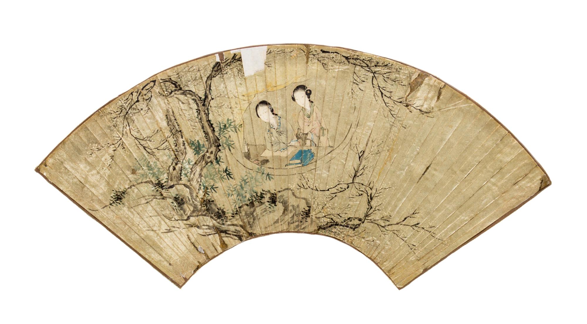 Anonymous, (QING DYNASTY), Ladies Stand by the Window
