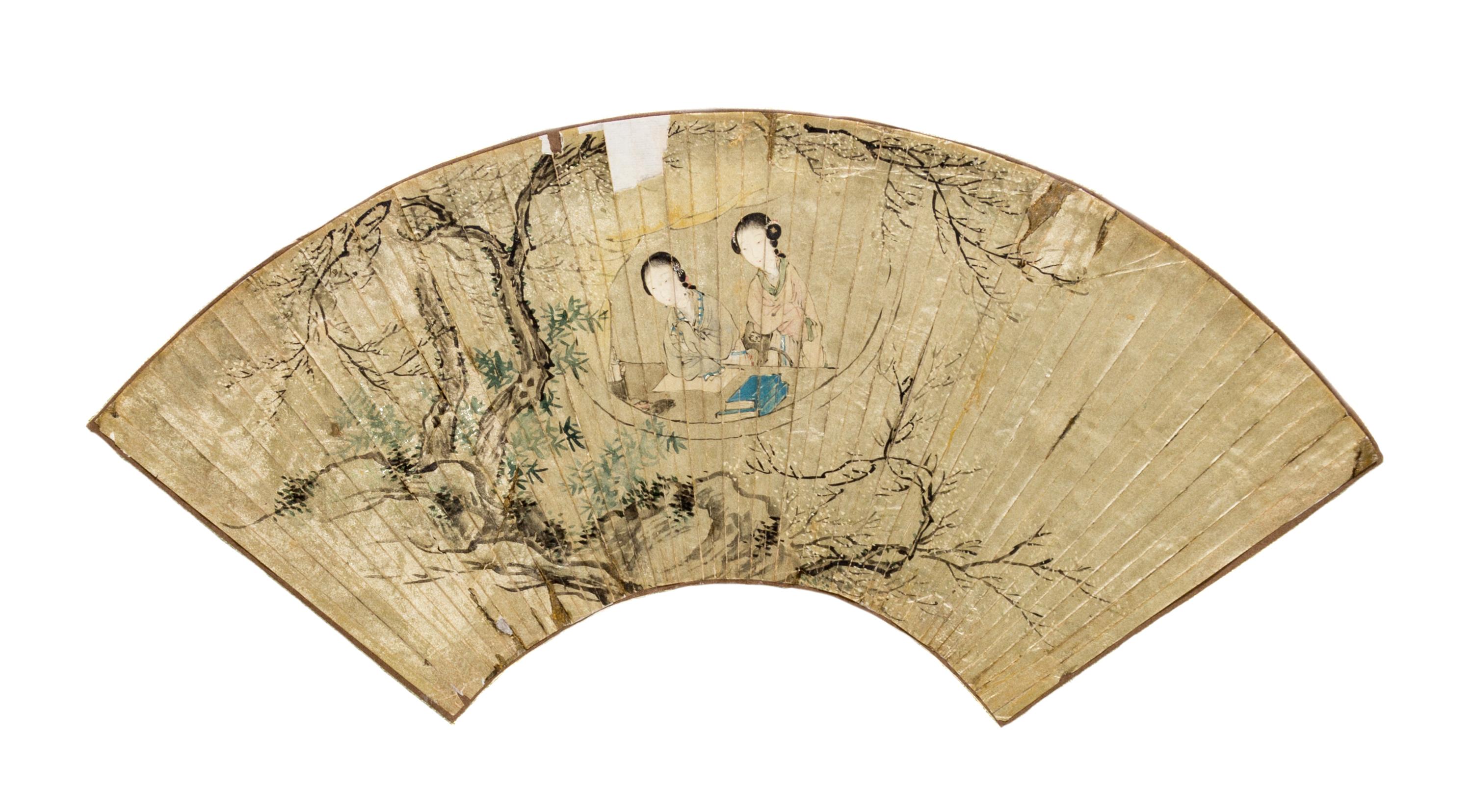 Anonymous, (QING DYNASTY), Ladies Stand by the Window