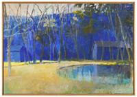 Pond on the Farm , 1987