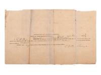 [ENSLAVEMENT]. Ship's manifest documenting the conveyance of two enslaved persons, January 1844.