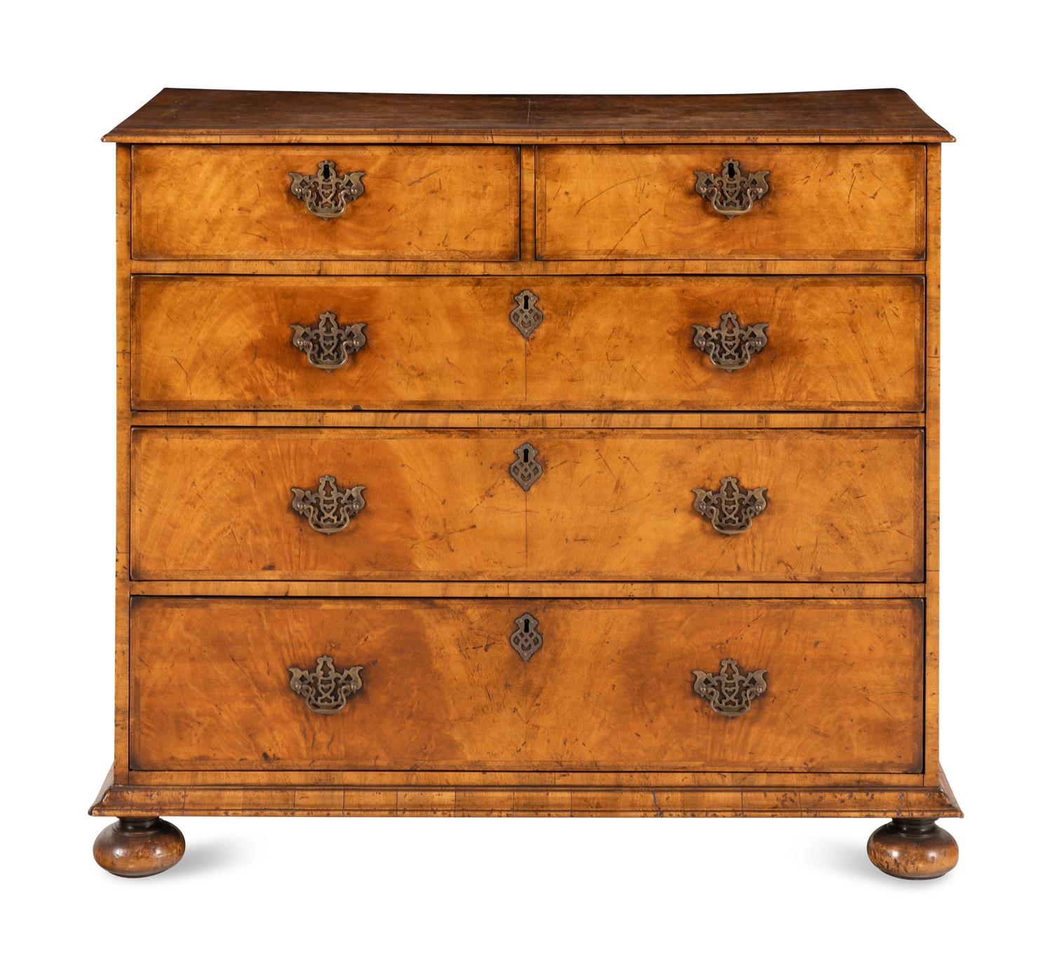 A George I Walnut Chest of Drawers