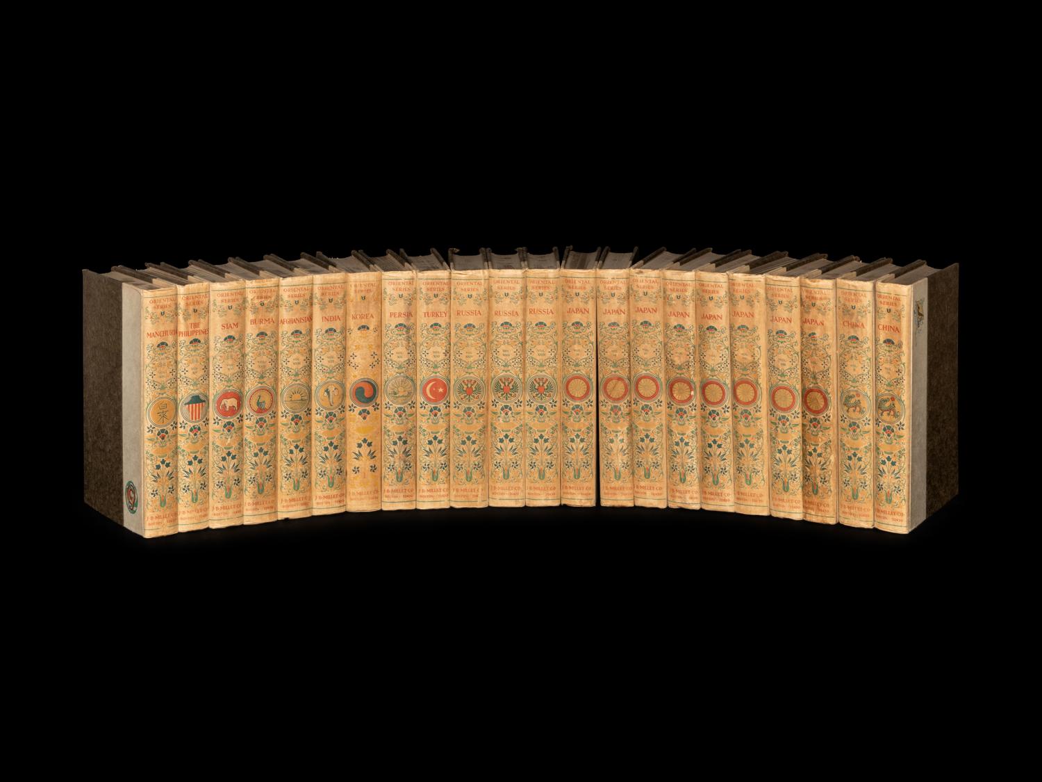 [THE ORIENTAL SERIES] BRINKLEY, Captain F. (1841-1912), et al. The Oriental Series. Boston and Tokyo, J.B. Millet Co., 1901-1910.
