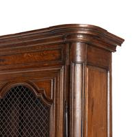 A French Provincial Oak Grille-Inset Bibilothèque