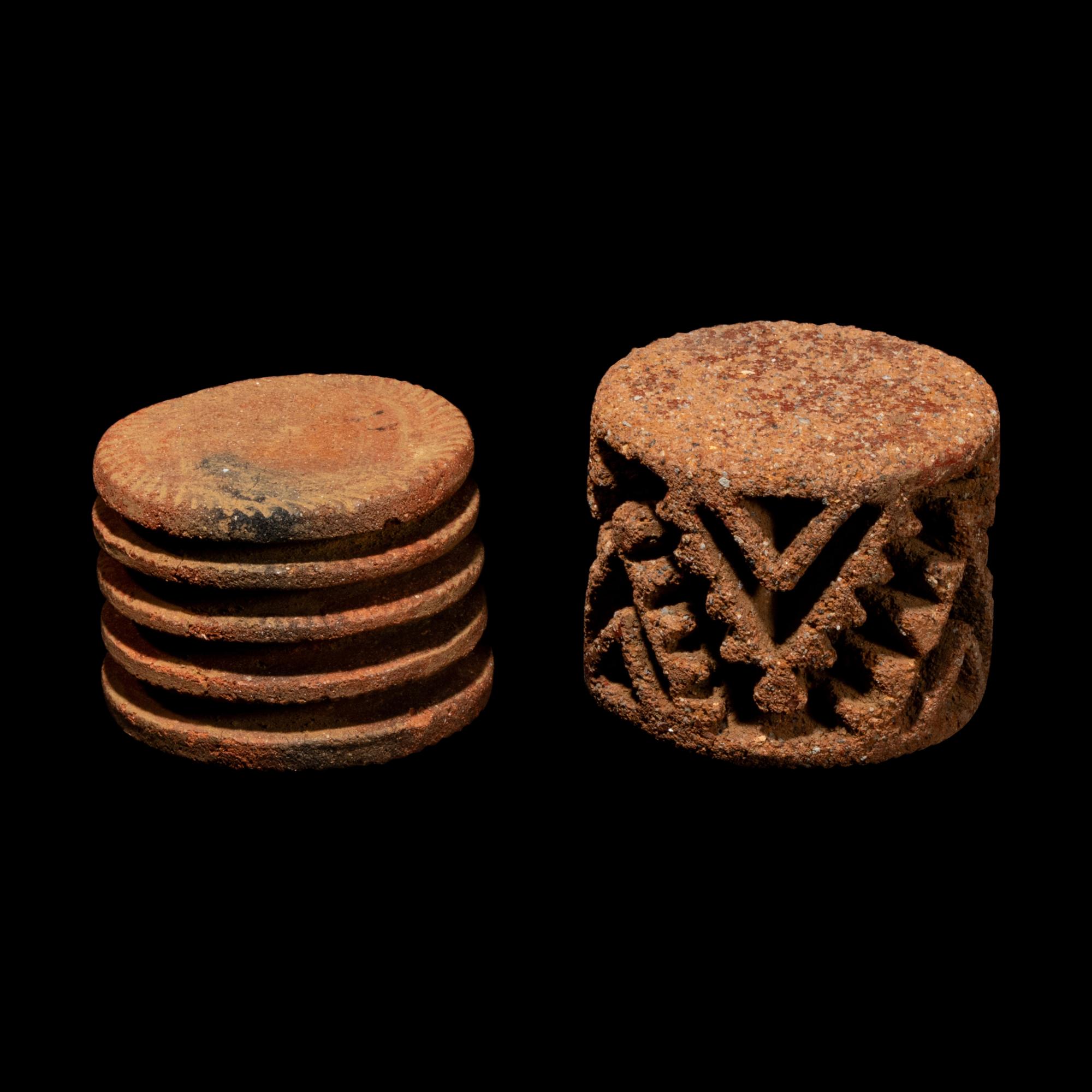 Two Pre-Columbian Stamp Rollers