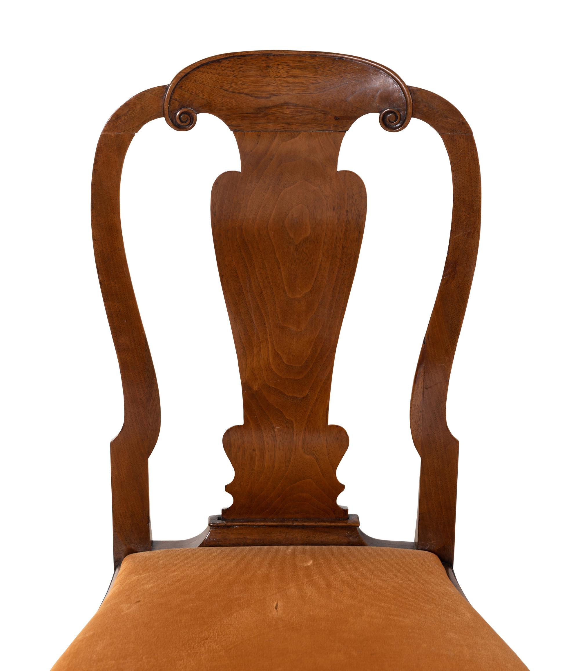 A Pair of George II Style Mahogany Side Chairs