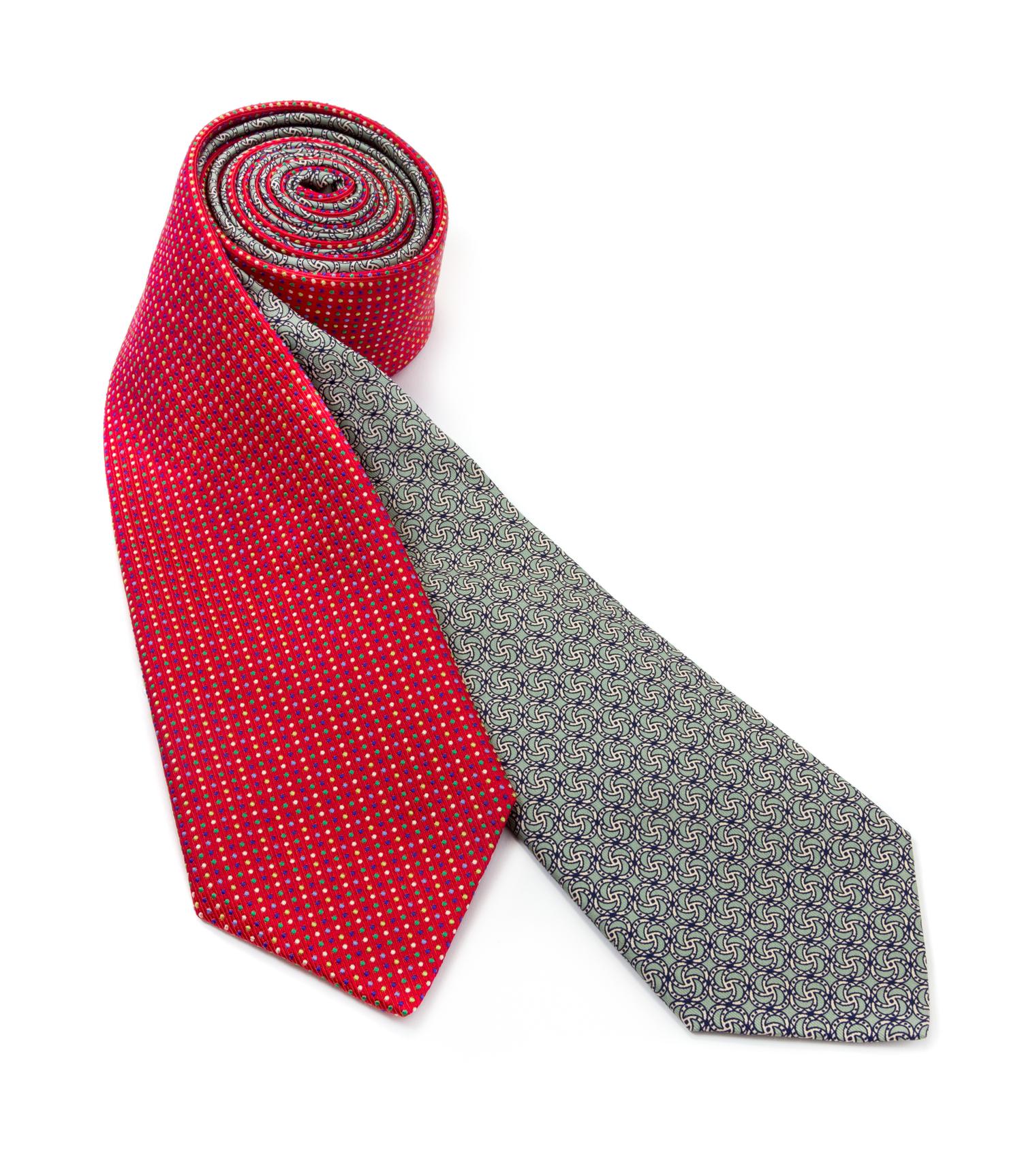 A Pair of Hermès Silk Ties,