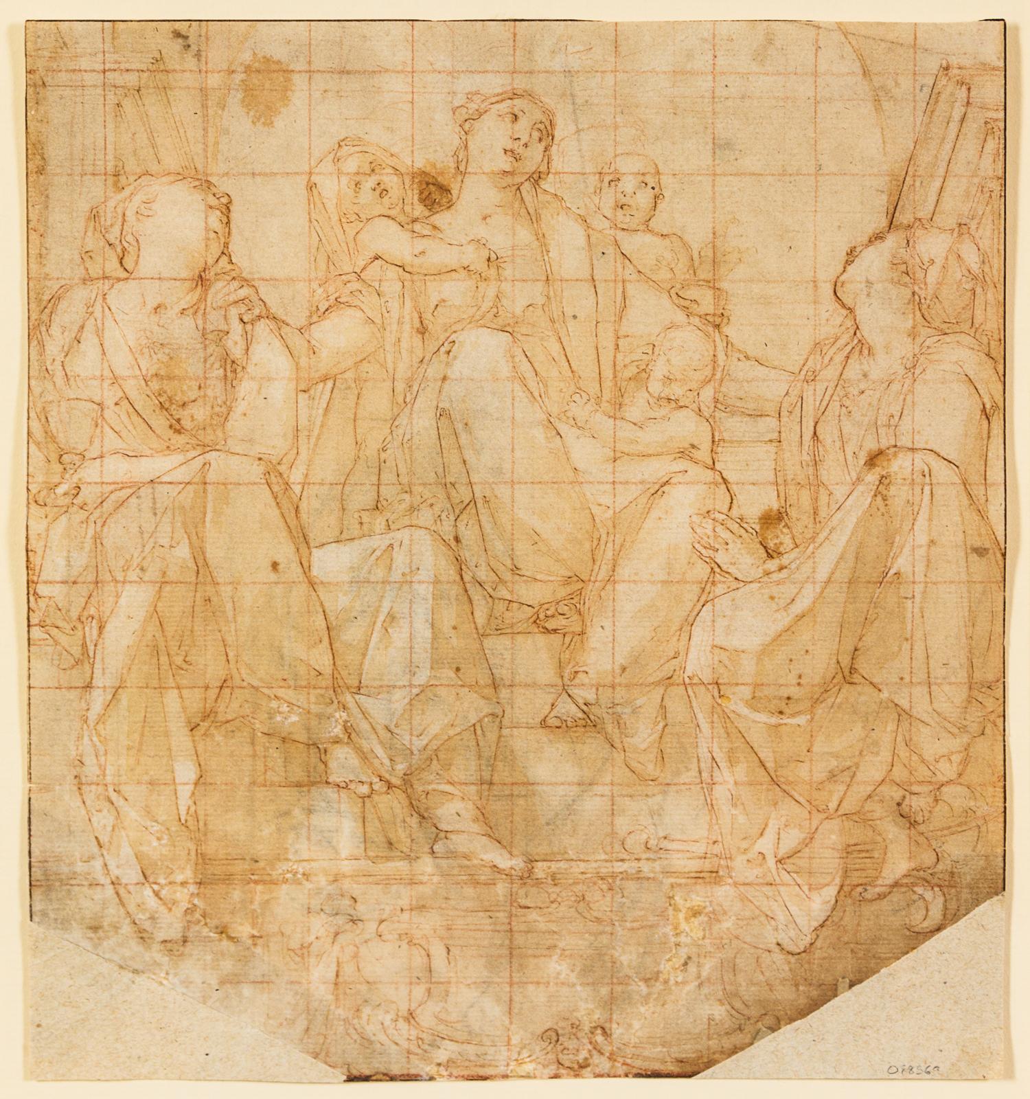 Attributed to Orazio Samacchini, (Italian, 1532-1577), Faith, Hope and Charity