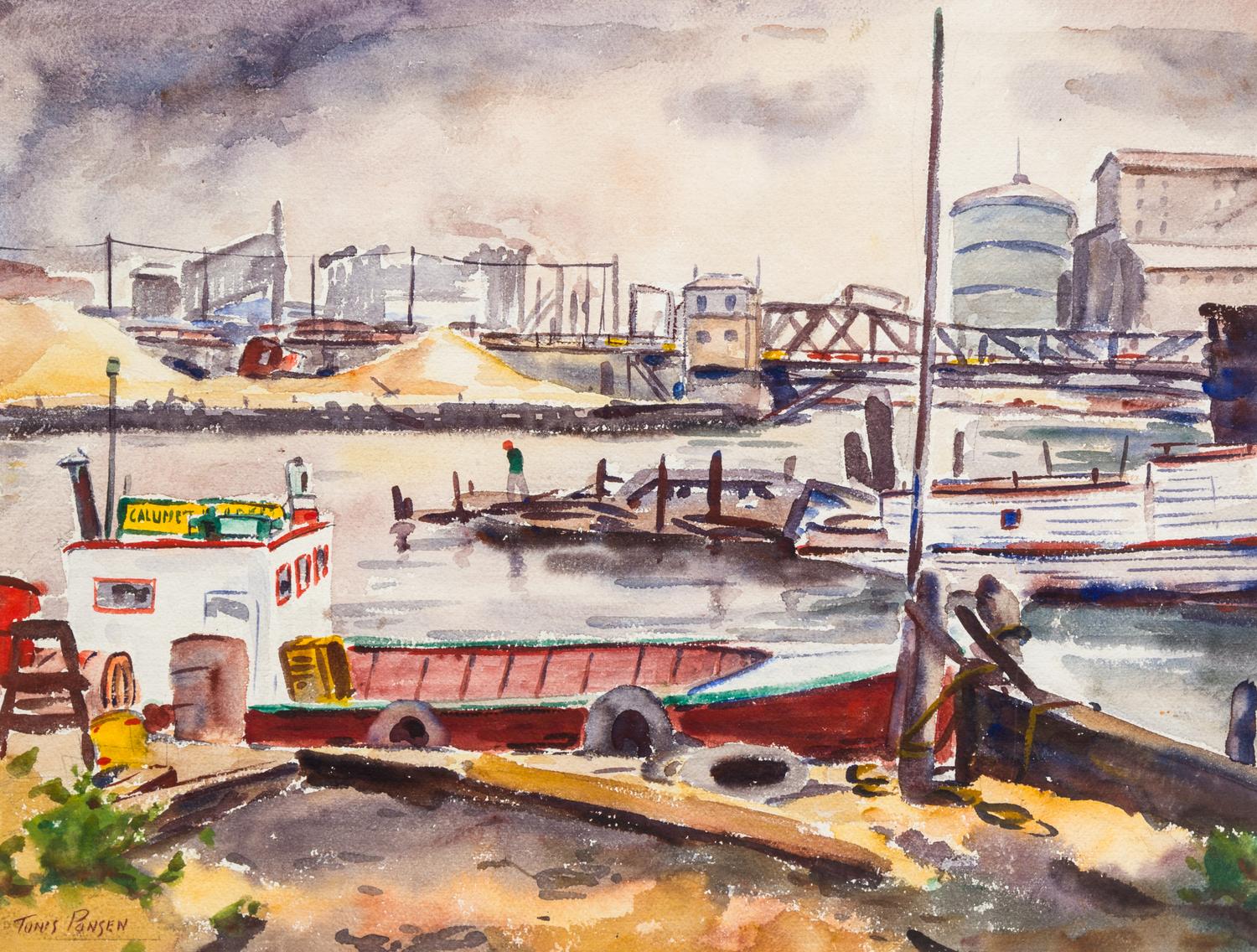 Tunis Ponsen, (American, 1891–1968), Chicago River