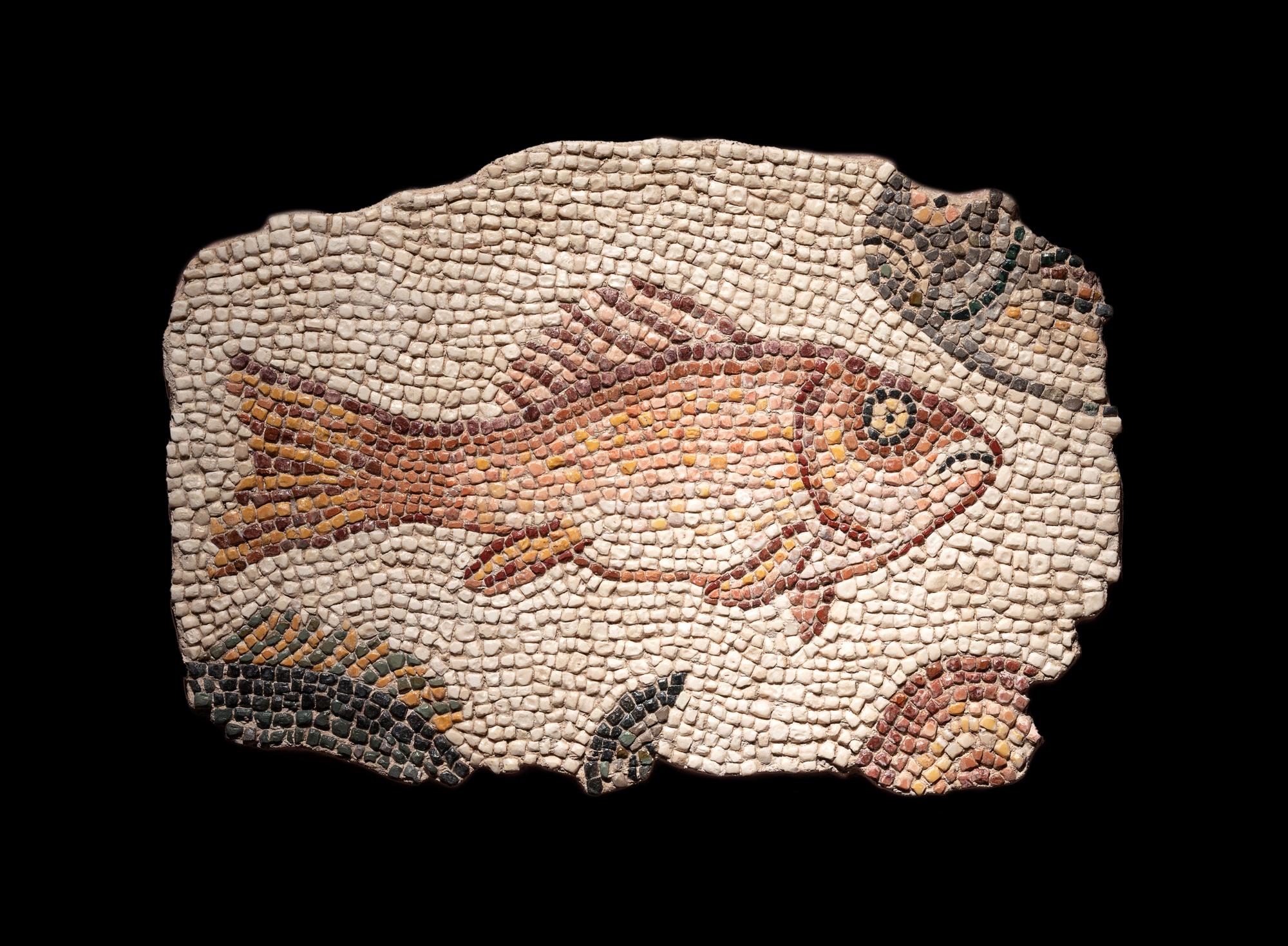 A Roman Mosaic Panel of a Fish
