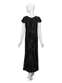 Valentino Couture, Haute Couture Black Beaded Column Gown
