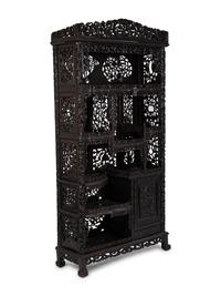 A Chinese Carved Hardwood Etagere — 20TH CENTURY