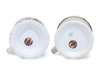 Two Store Proprietor's Porcelain Occupational Shaving Mugs