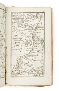 [ROAD ATLAS, MINIATURE]. DESNOS, Louis Charles (1725-1805) Etrennes utiles et nécéssaires aux commercans et voyageurs. Paris, 1771.
