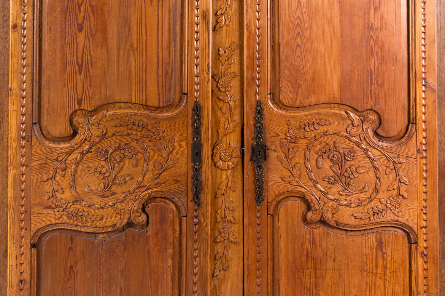 A Continental Pine Armoire