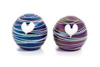 Terry Crider, 1981, a group of two paperweights