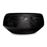 Large Blackware Pottery Jar