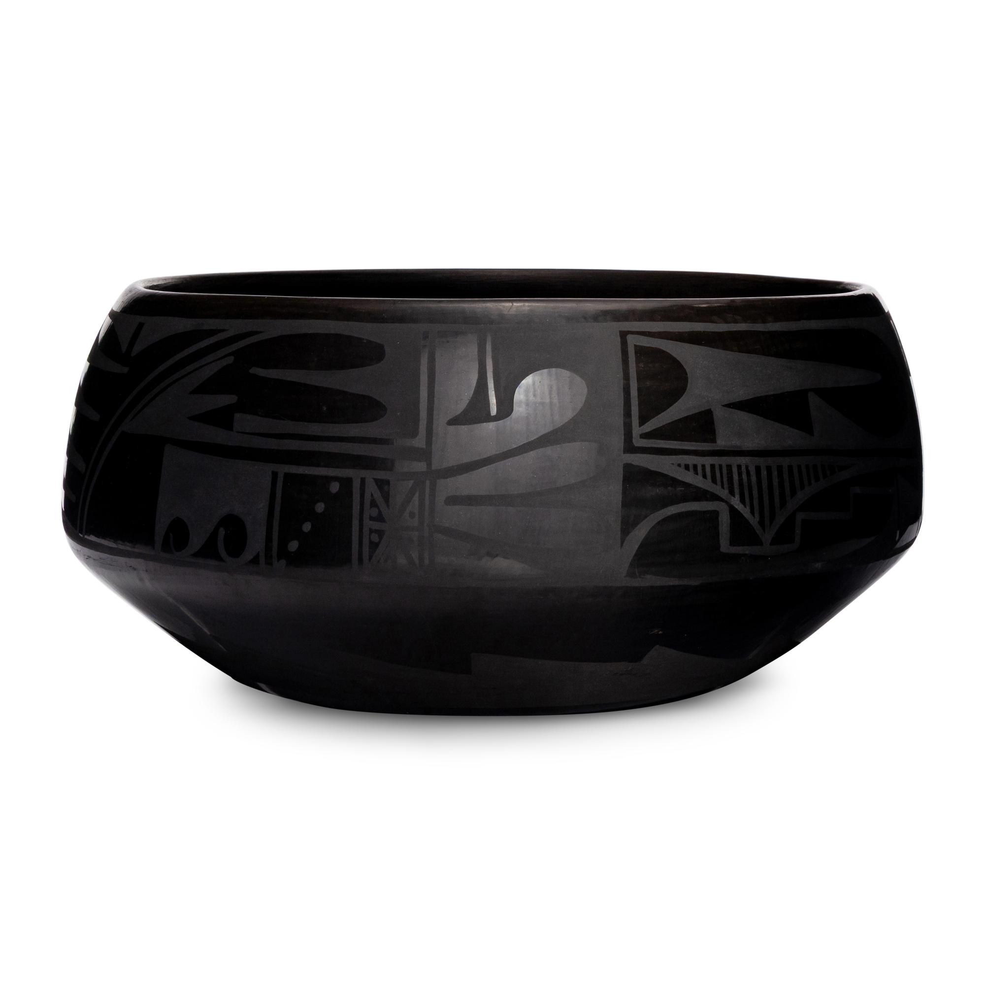 Large Blackware Pottery Jar