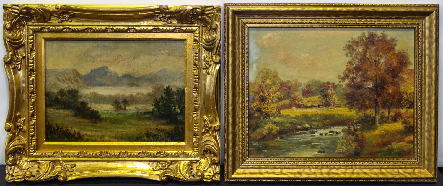 Artists Unknown, (American, 20th century), Landscapes (two works)