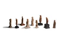 Nine Greco-Roman Terracotta Figures