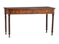 A Federal Style Figured Mahogany Serving Table