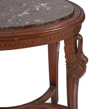 A Louis XVI Style Marble Top Oval Side Table