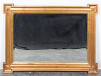 A Neoclassical Style Giltwood Mirror Height 33 1/4 x width 45 inches.