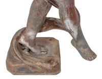 A Cast Lead Fountain Statue