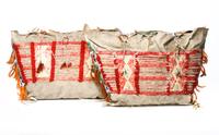 Matched Pair of Sioux Possible Bags Height 13 x 21 inches — Late 19th Century