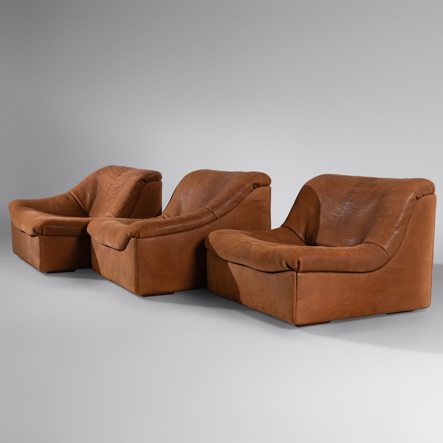 DS46 three-piece buffalo leather sofa