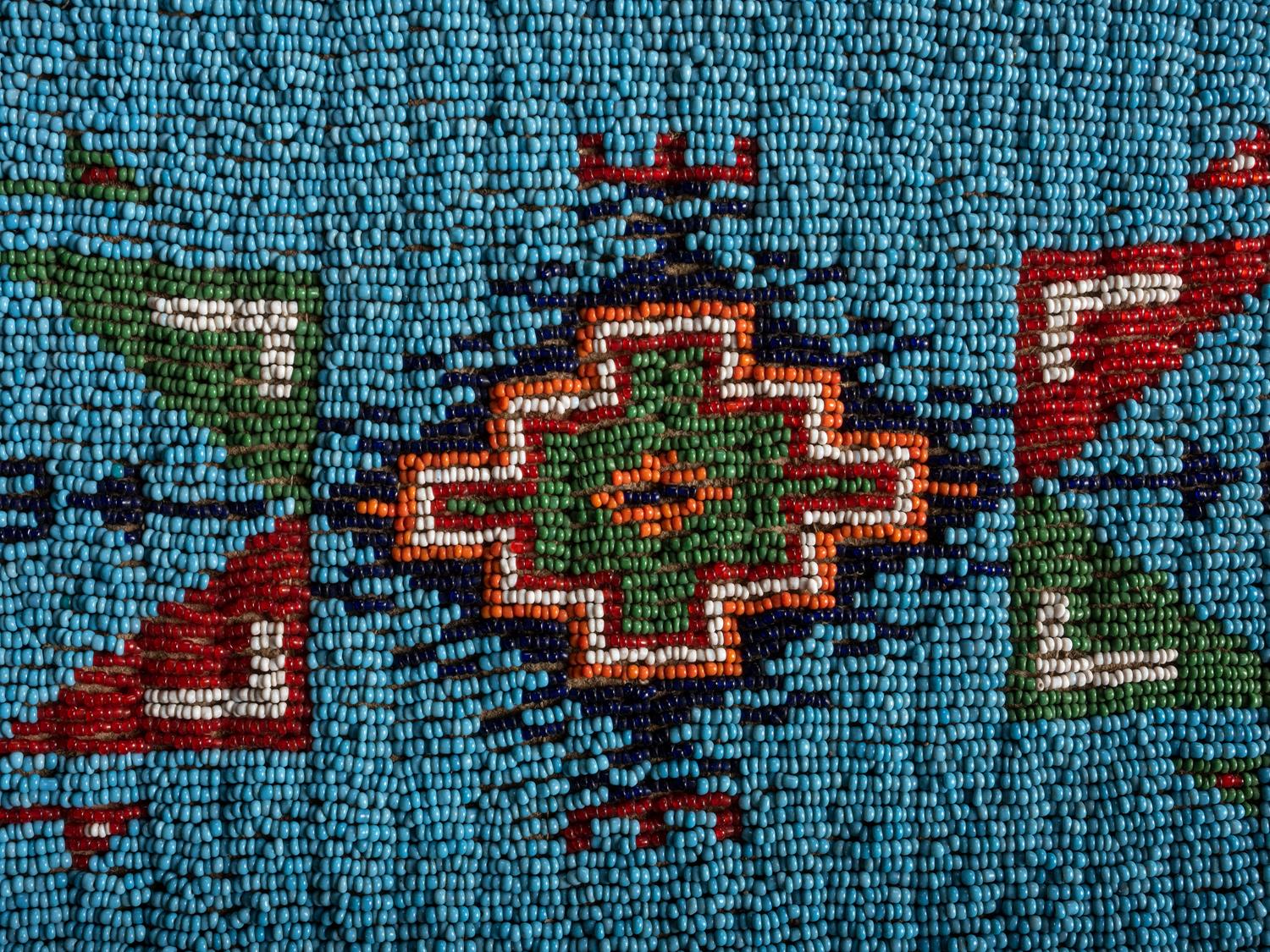 Sioux Beaded Hide Tobacco Bag