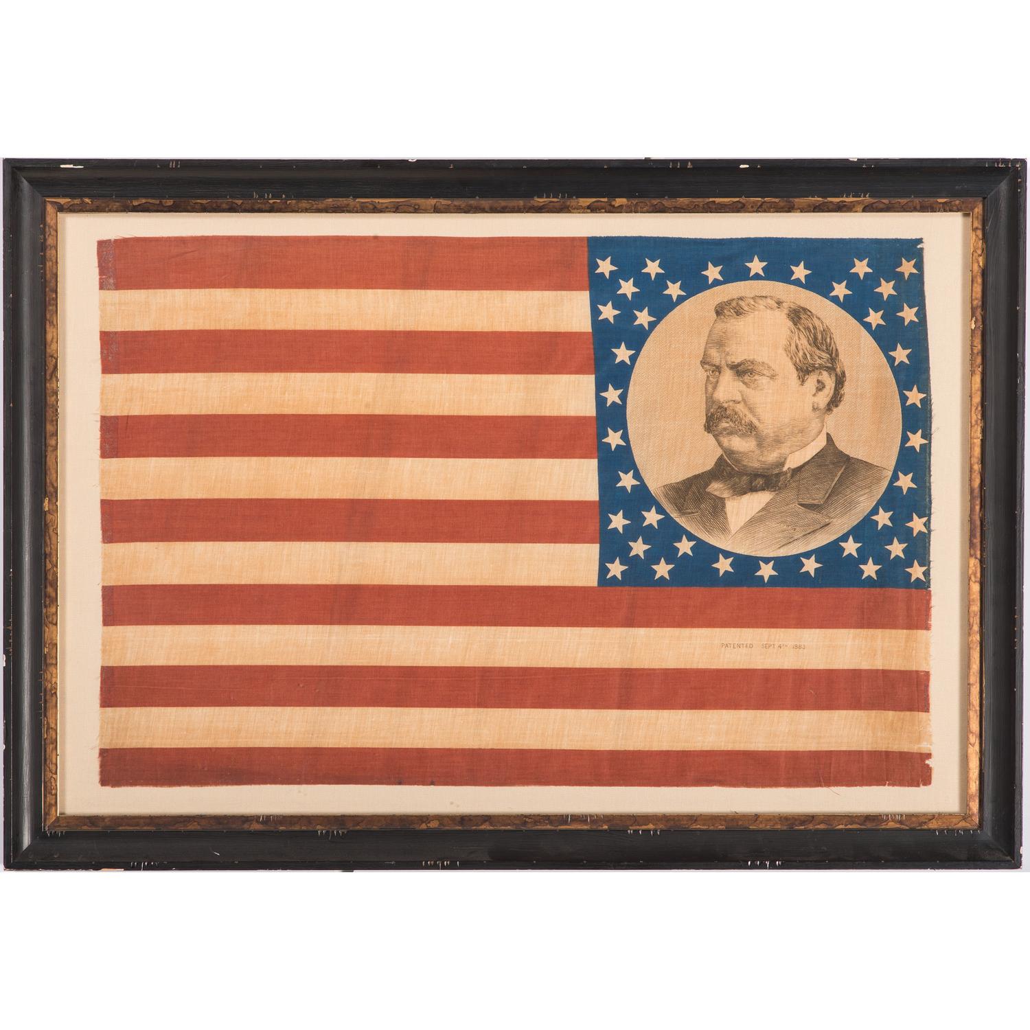 Cleveland & Hendricks, Pair of 1884 Campaign Flags