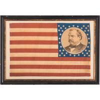 Cleveland & Hendricks, Pair of 1884 Campaign Flags