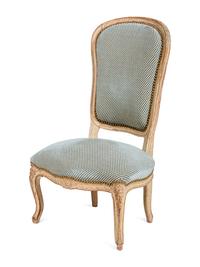 A Louis XV Style Painted Chauffeuse