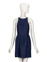Chanel, Navy Linen Dress Suit